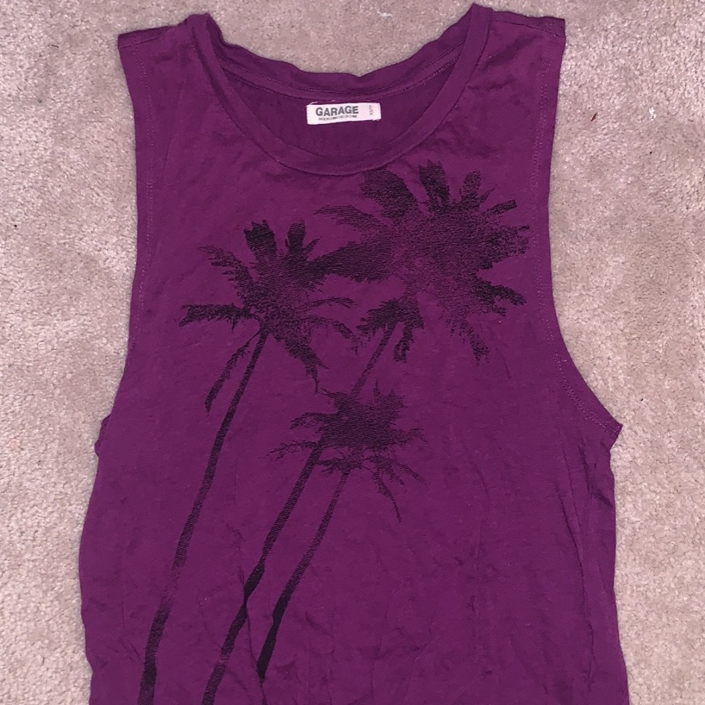 Purple Tank with tie